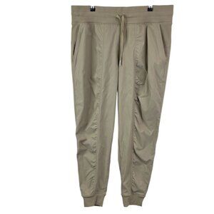 Lululemon Dance Studio Mid-Rise Jogger, LINED, Full Length Sheer Oak, Size 12
